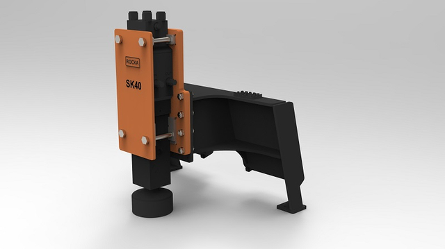Hydraulic Post Driver kwa Skid Steer Loader